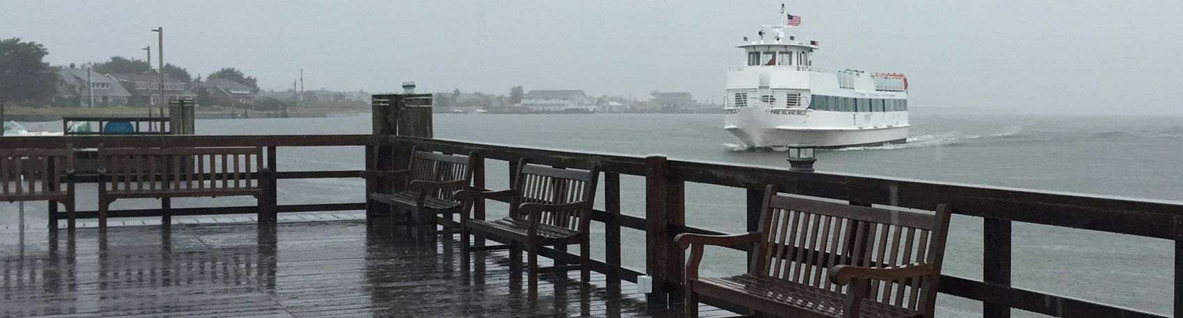 Ferry Arriving in the Rain
