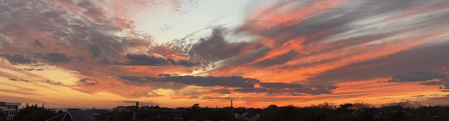 Sunset Clouds Over Fire Island